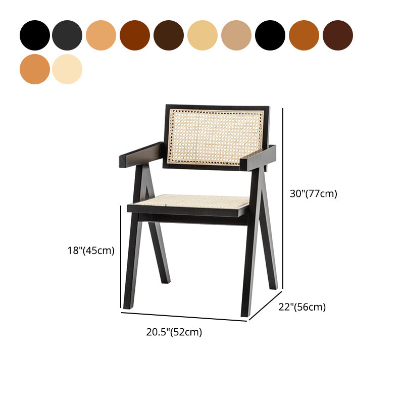Dining Room Side Chairs Modern Rubber Wood Kitchen Chair for Home