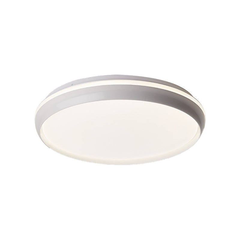 LED Living Room Flush Lighting Minimalist Black / Gold / Silver Flushmount con Circular Acrilico Shade