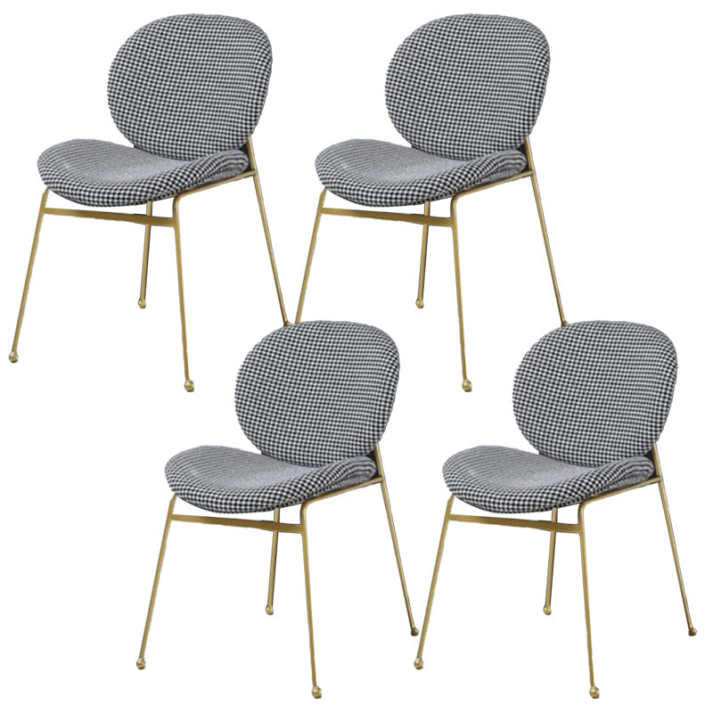 Upholstered Dining Chair Glam Style Side Chair for Dining Room