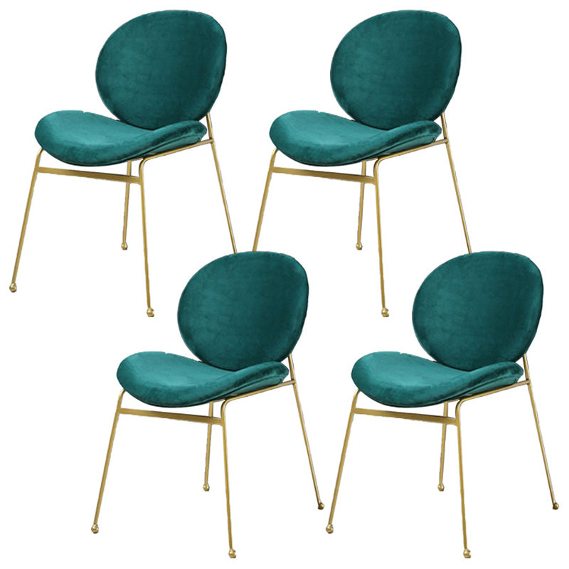 Upholstered Dining Chair Glam Style Side Chair for Dining Room