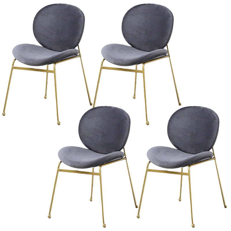 Upholstered Dining Chair Glam Style Side Chair for Dining Room