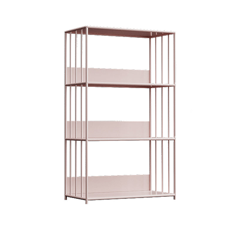 Metal Open Back Standard Bookcase Scandinavian Style Book Shelf