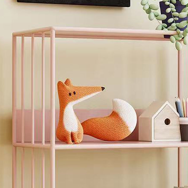 Metal Open Back Standard Bookcase Scandinavian Style Book Shelf