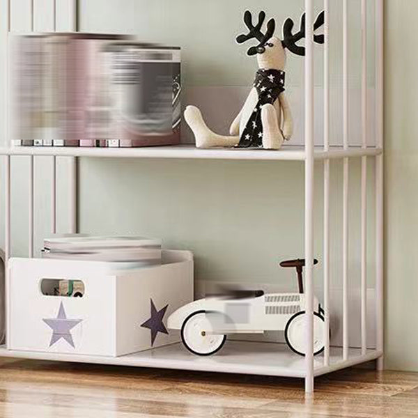 Metal Open Back Standard Bookcase Scandinavian Style Book Shelf