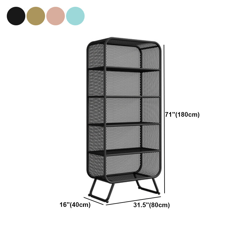 Scandinavian Style Standard Bookcase Metal Closed Back Book Shelf
