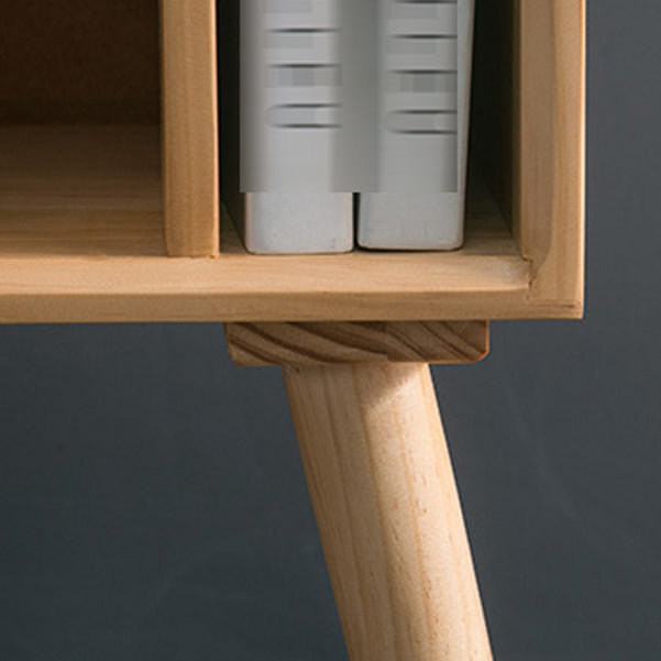 Scandinavian Standard Bookcase Shelves Closed Back Bookshelf for Home