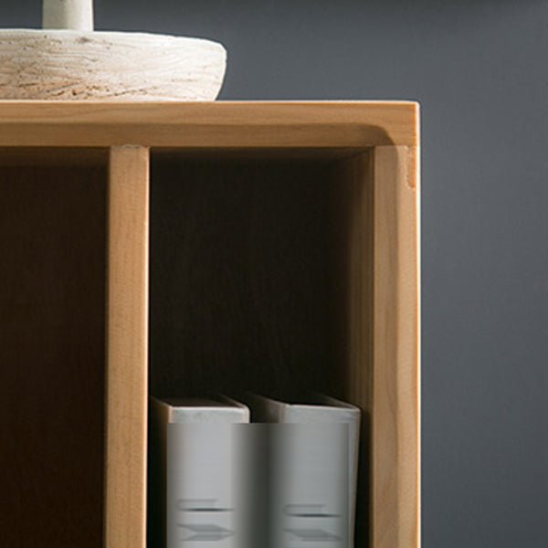 Scandinavian Standard Bookcase Shelves Closed Back Bookshelf for Home