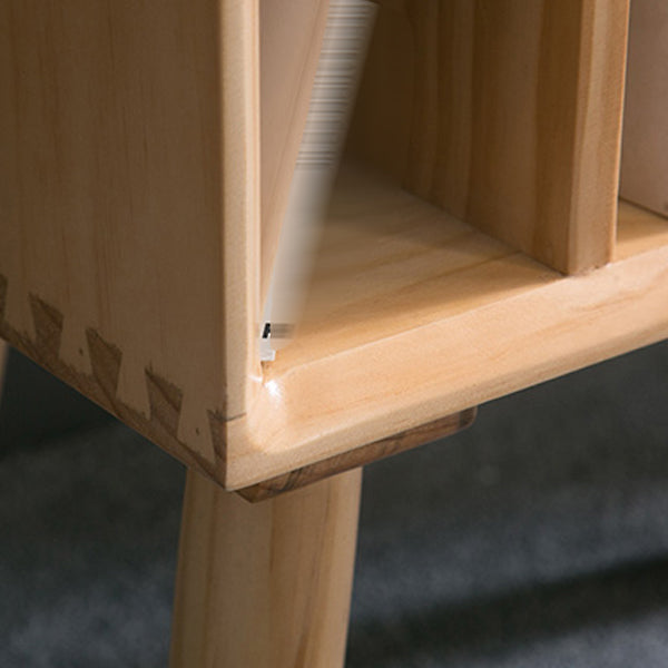 Scandinavian Standard Bookcase Shelves Closed Back Bookshelf for Home