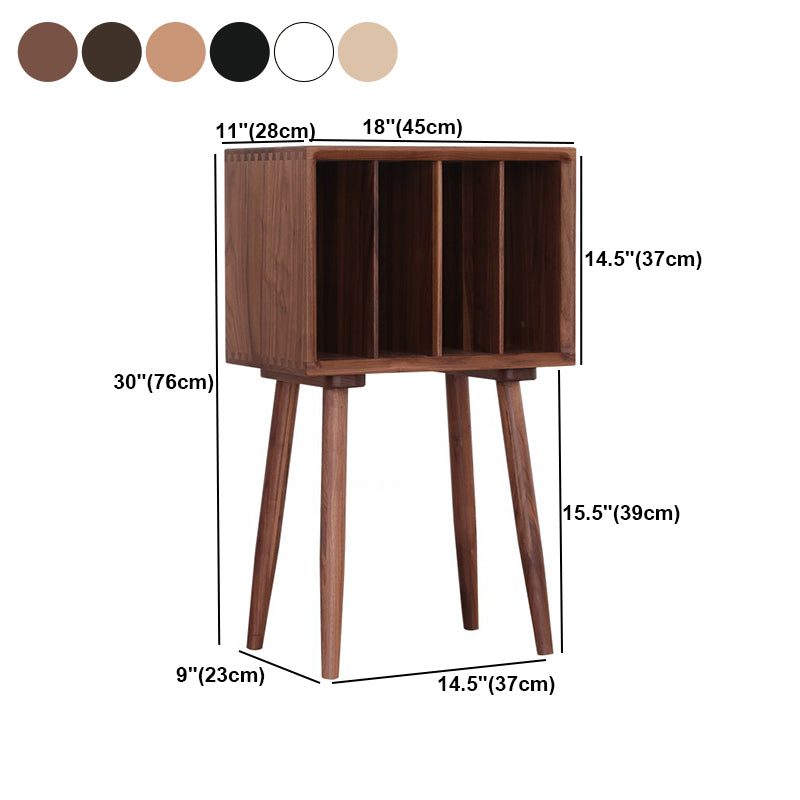 Scandinavian Standard Bookcase Shelves Closed Back Bookshelf for Home