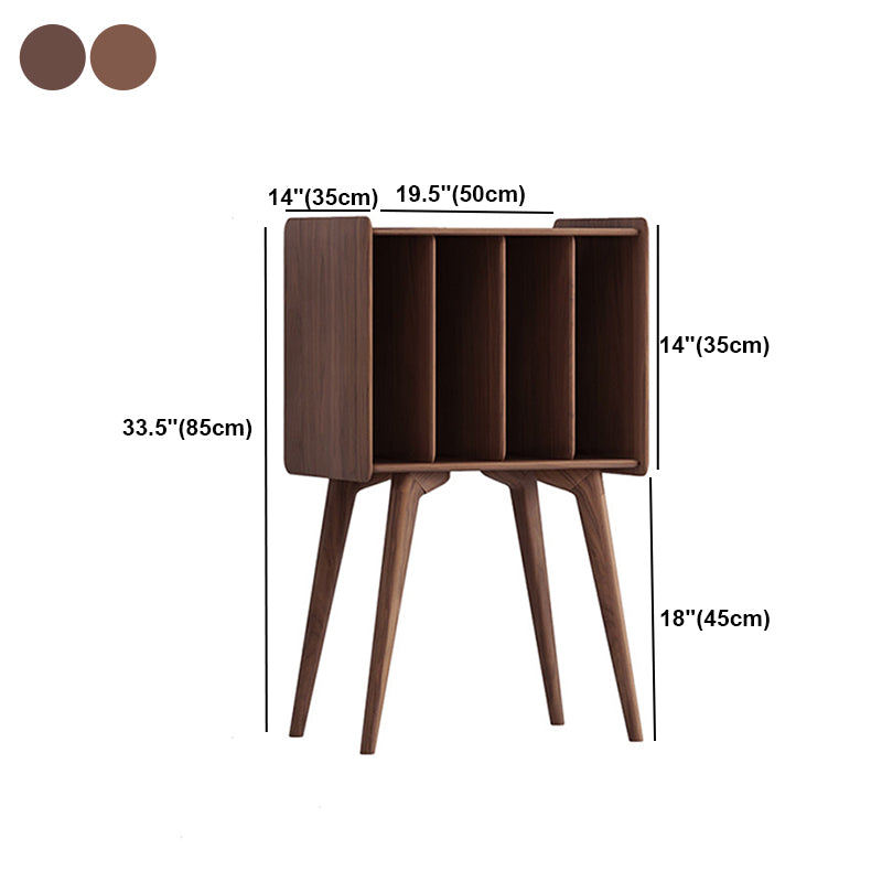 Scandinavian Standard Bookcase Shelves Closed Back Bookshelf for Home