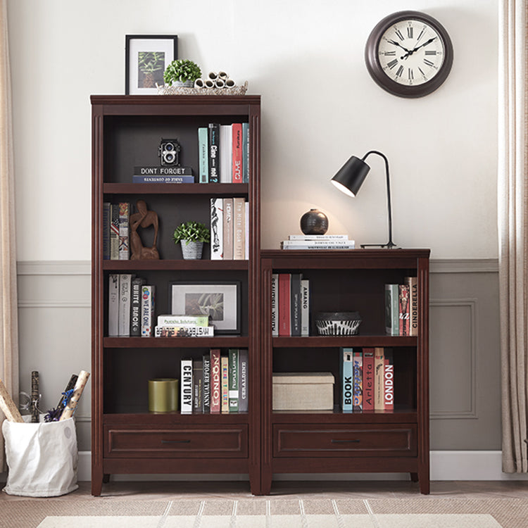 Modern Style Bookshelf Solid Wood Standard Shelf Bookcase for Home