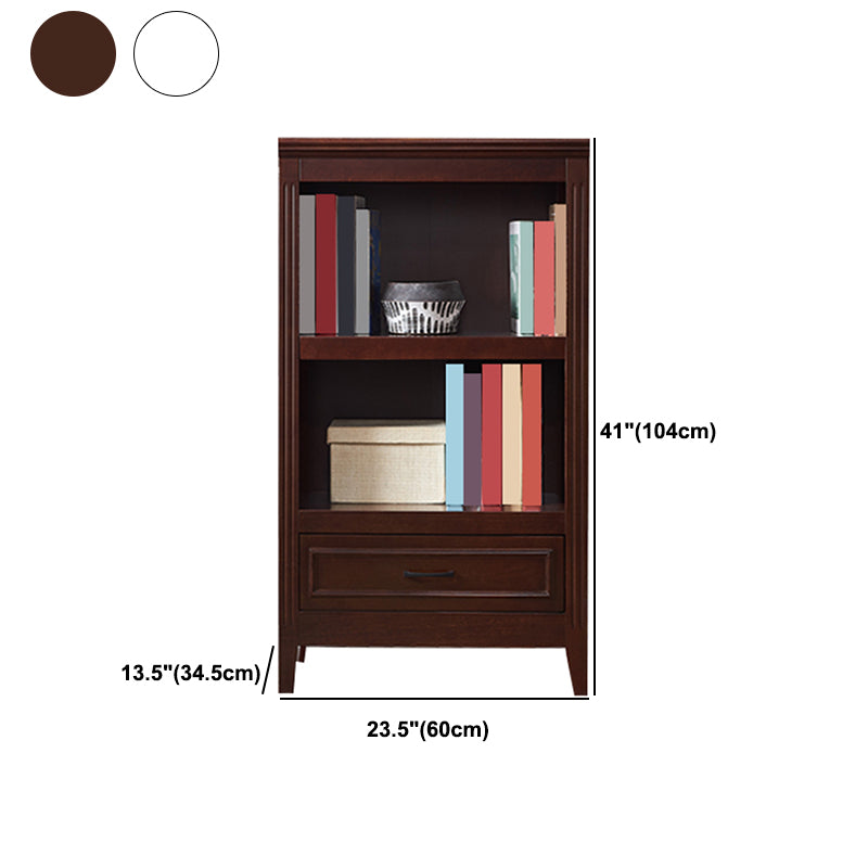 Modern Style Bookshelf Solid Wood Standard Shelf Bookcase for Home
