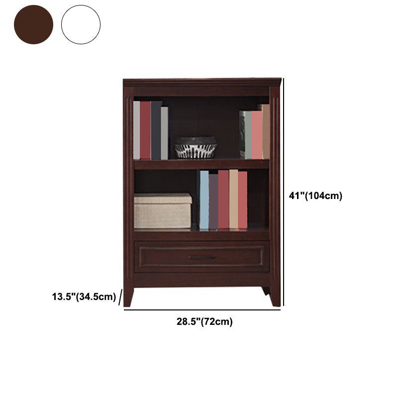 Modern Style Bookshelf Solid Wood Standard Shelf Bookcase for Home