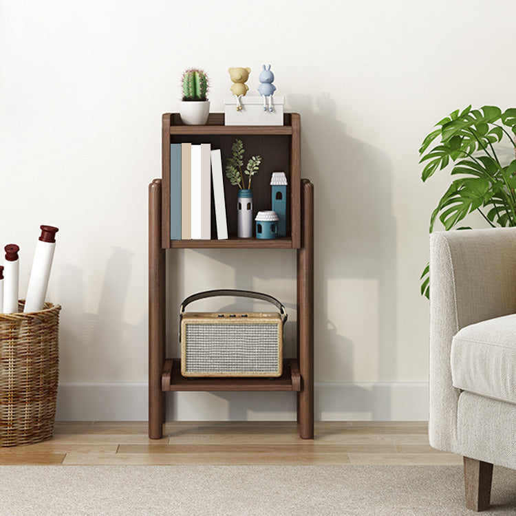 Modern Style Bookshelf Open Solid Wood Shelf Bookcase for Home