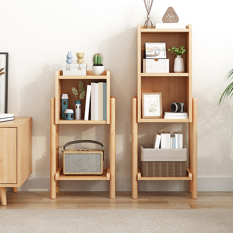 Modern Style Bookshelf Open Solid Wood Shelf Bookcase for Home