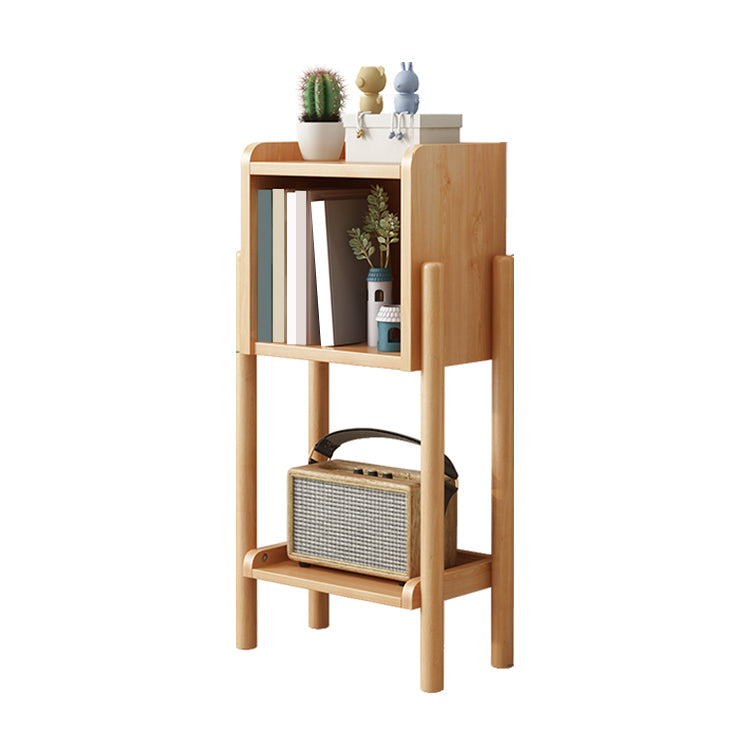 Modern Style Bookshelf Open Solid Wood Shelf Bookcase for Home