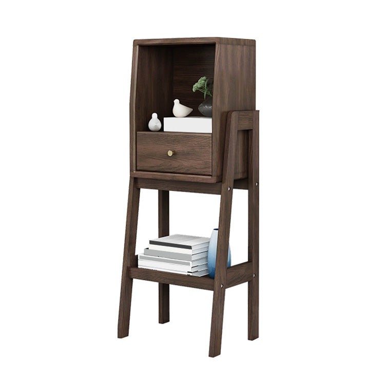 Modern Style Bookshelf Open Solid Wood Shelf Bookcase for Home