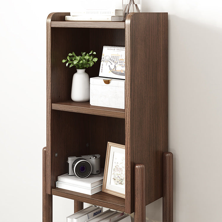 Modern Style Bookshelf Open Solid Wood Shelf Bookcase for Home
