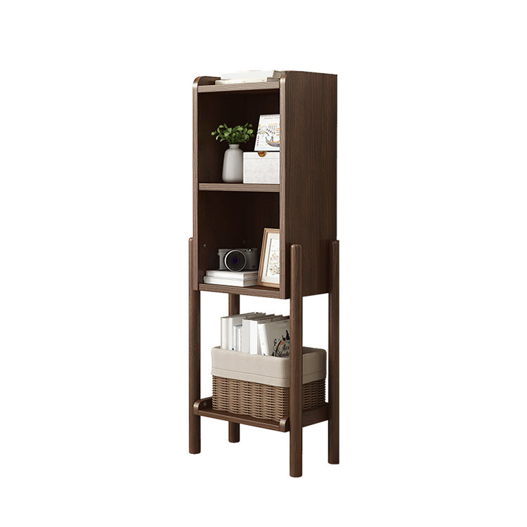 Modern Style Bookshelf Open Solid Wood Shelf Bookcase for Home