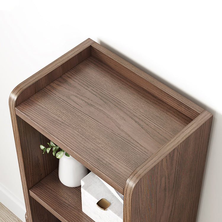 Modern Style Bookshelf Open Solid Wood Shelf Bookcase for Home