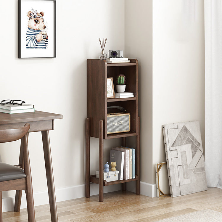 Modern Style Bookshelf Open Solid Wood Shelf Bookcase for Home