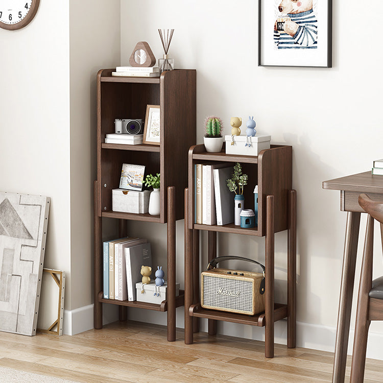 Modern Style Bookshelf Open Solid Wood Shelf Bookcase for Home