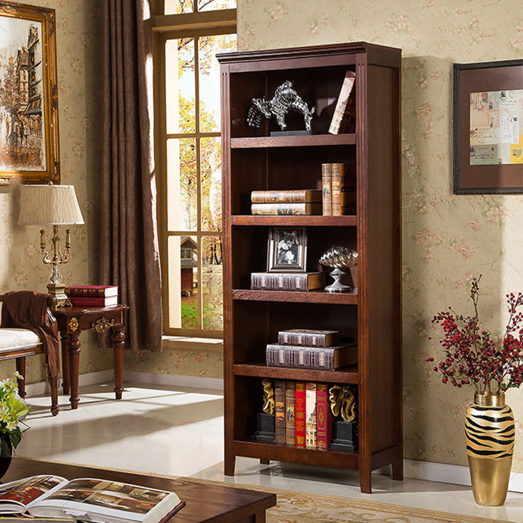 Modern Style Standard Bookshelf Solid Wood Shelf Bookcase for Home