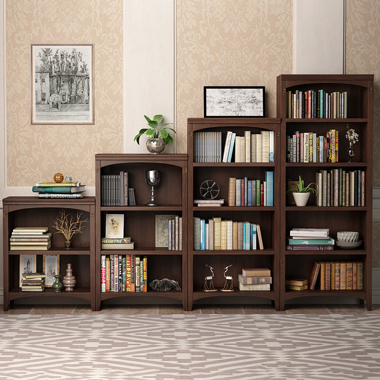 Contemporary Vertical Standard Bookcase Wooden Closed Back Bookcase