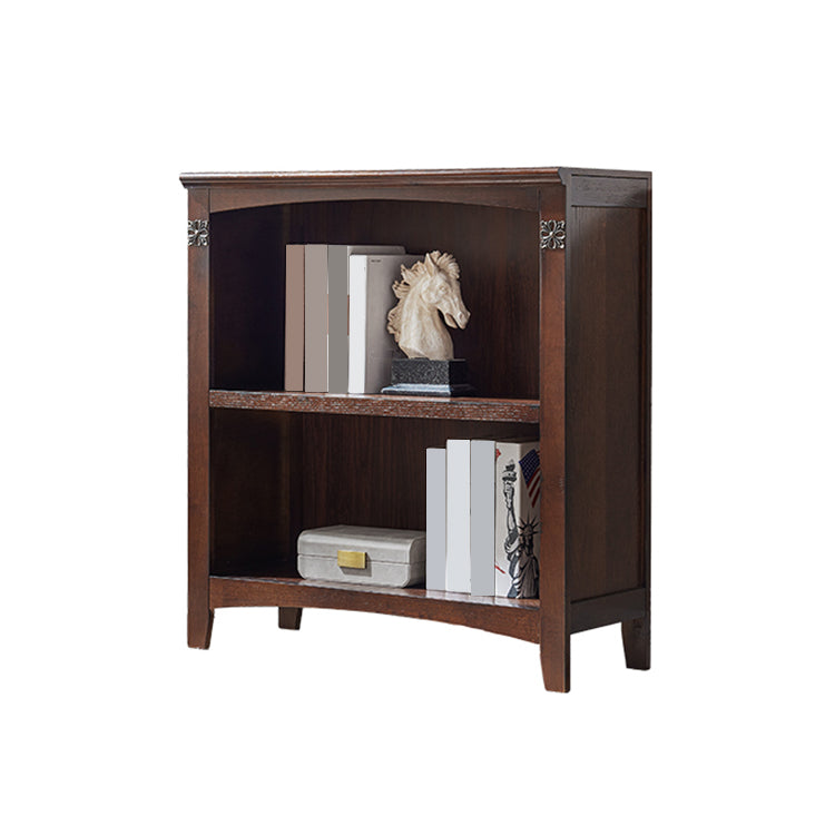 Contemporary Vertical Standard Bookcase Wooden Closed Back Bookcase