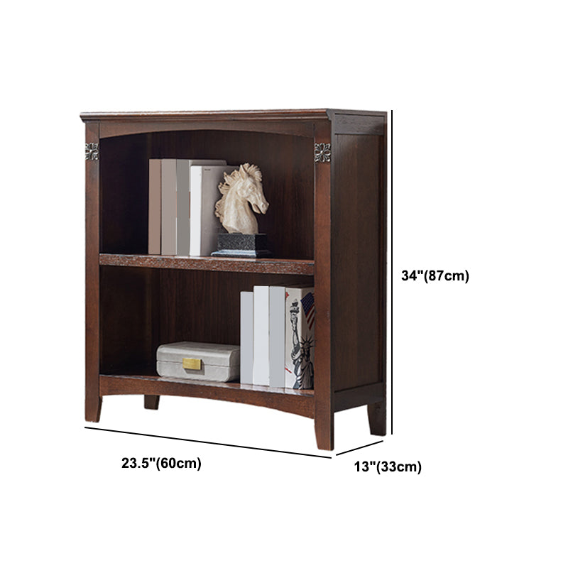 Contemporary Vertical Standard Bookcase Wooden Closed Back Bookcase