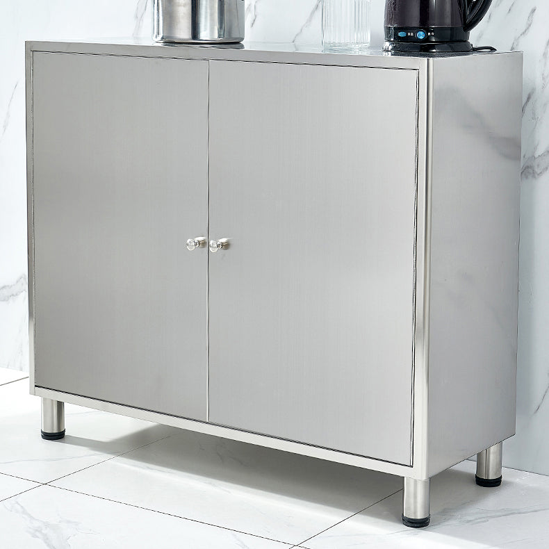Stainless Steel Sideboard Cabinet Modern Server Cabinet with Storage for kitchen