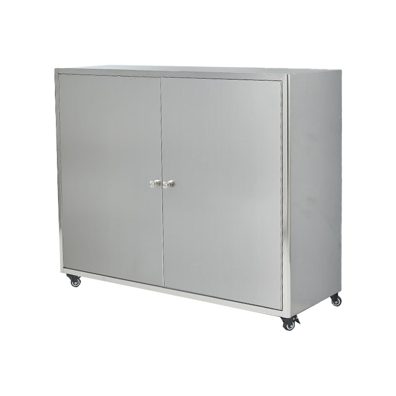 Stainless Steel Sideboard Cabinet Modern Server Cabinet with Storage for kitchen