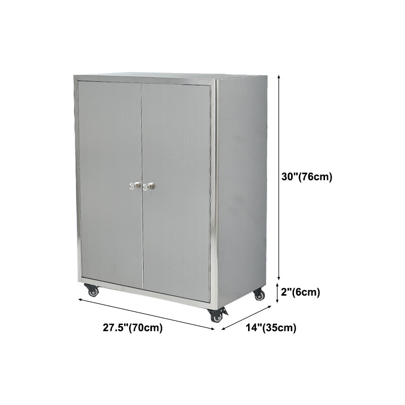 Stainless Steel Sideboard Cabinet Modern Server Cabinet with Storage for kitchen