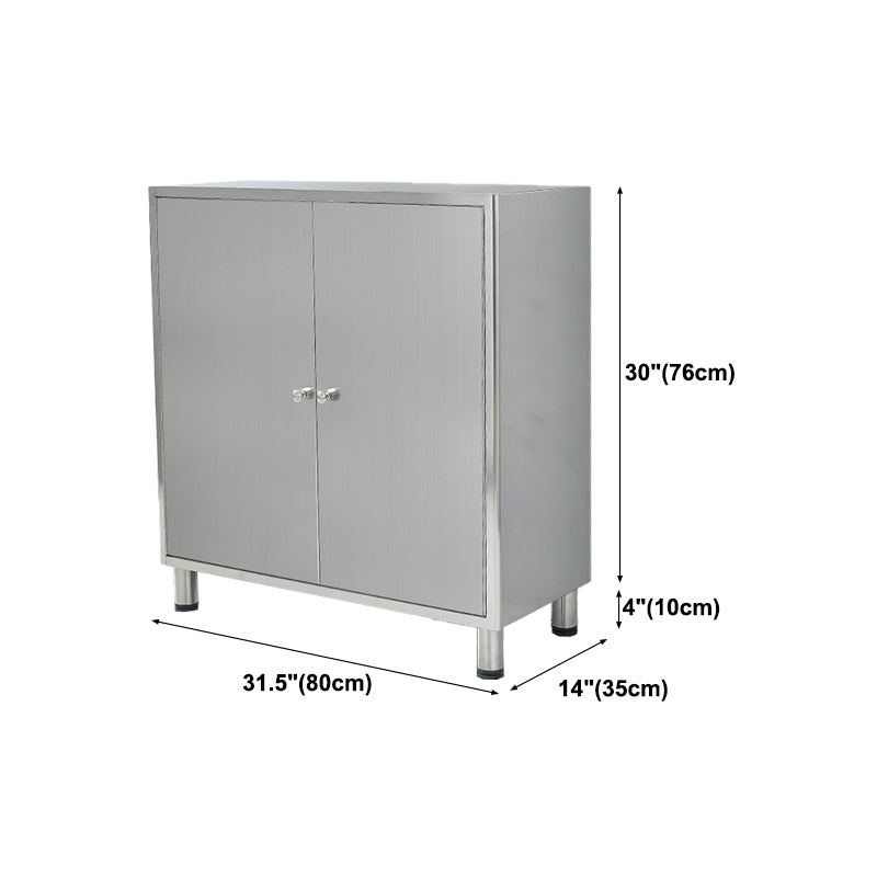 Stainless Steel Sideboard Cabinet Modern Server Cabinet with Storage for kitchen