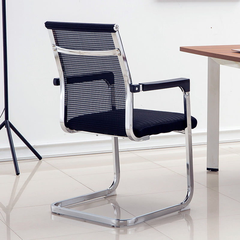 Medium/High Back Office Chair Metal Leg Mesh Back Sponge Cushion Office Chair