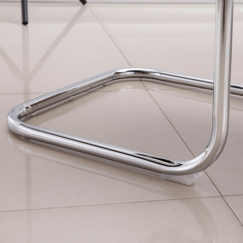 Medium/High Back Office Chair Metal Leg Mesh Back Sponge Cushion Office Chair