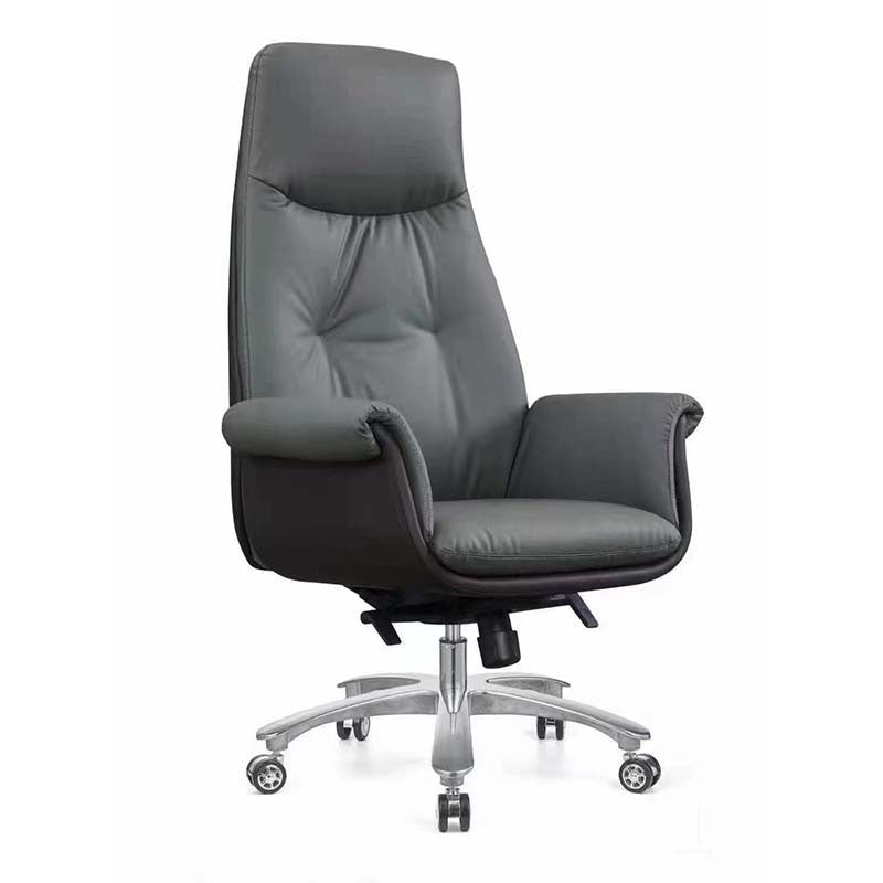 Contemporary Managers Chair Wheels Fixed Arms Tilt Mechanism Executive Chair