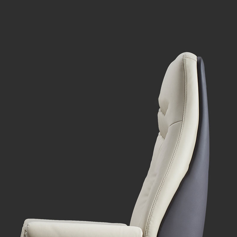 Contemporary Managers Chair Wheels Fixed Arms Tilt Mechanism Executive Chair