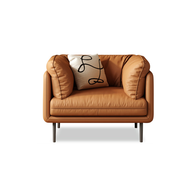 Glam Cushions Standard Pillow Top Arm Stationary Settee for Living Room
