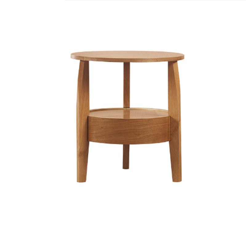 French Country Style Cocktail Table Wood/dark Coffee/walnut Solid Wood Round Coffee Table