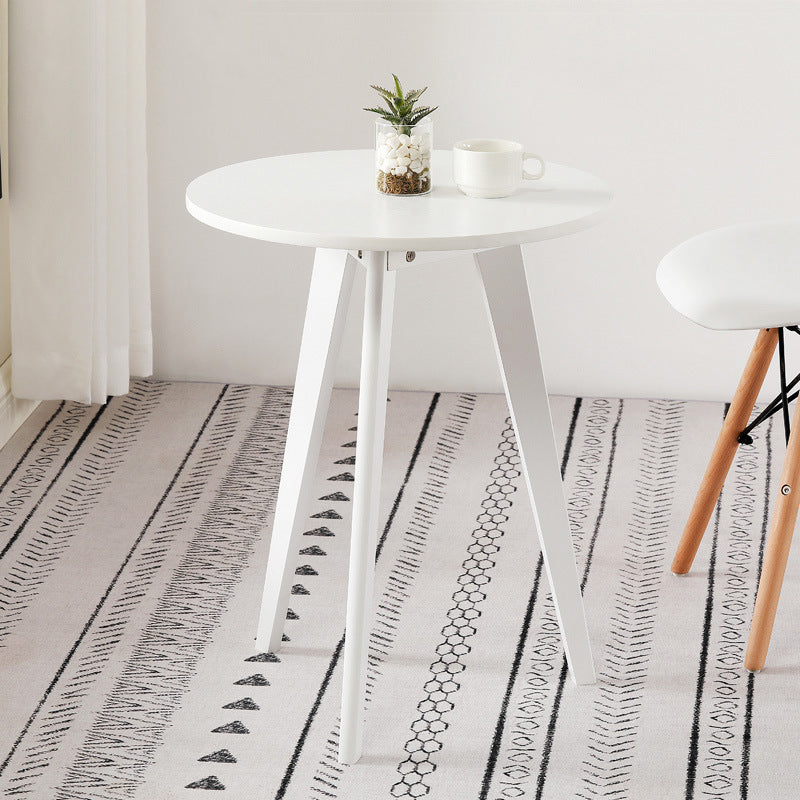 3 Legs End Table Natural/black/white Round Wood Side End Table
