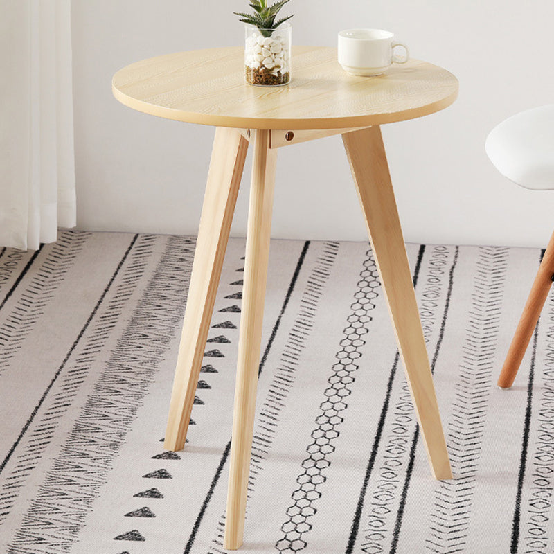 3 Legs End Table Natural/black/white Round Wood Side End Table