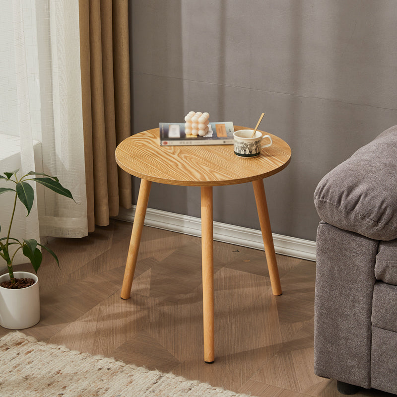 Traditional Style Cocktail Table Artificial Wood White/yellow/natural Color Coffee Table