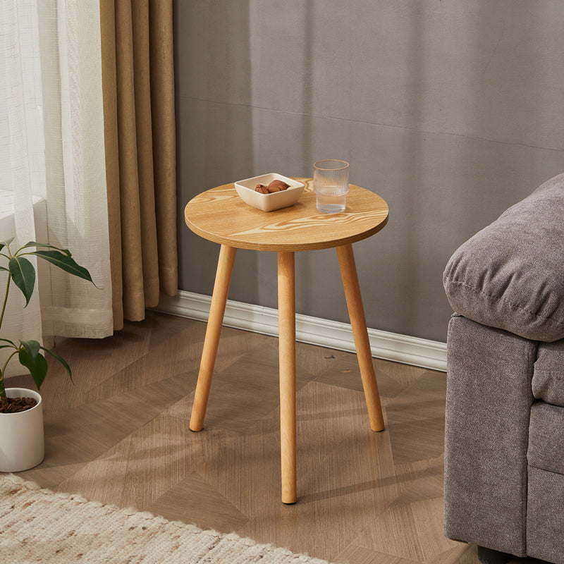 Traditional Style Cocktail Table Artificial Wood White/yellow/natural Color Coffee Table