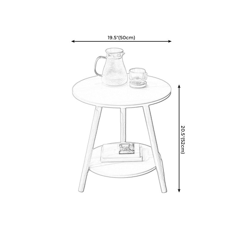 Traditional Style Cocktail Table Artificial Wood White/yellow/natural Color Coffee Table
