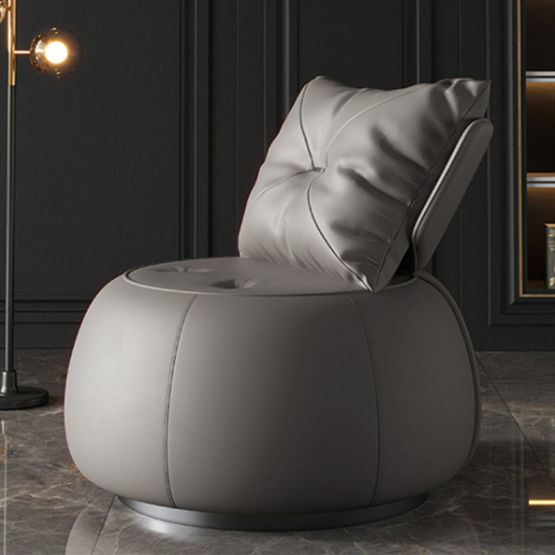 Faux Leather Chair 29.9" L x29.9 W x29.9" H Armless Chair for Living Room