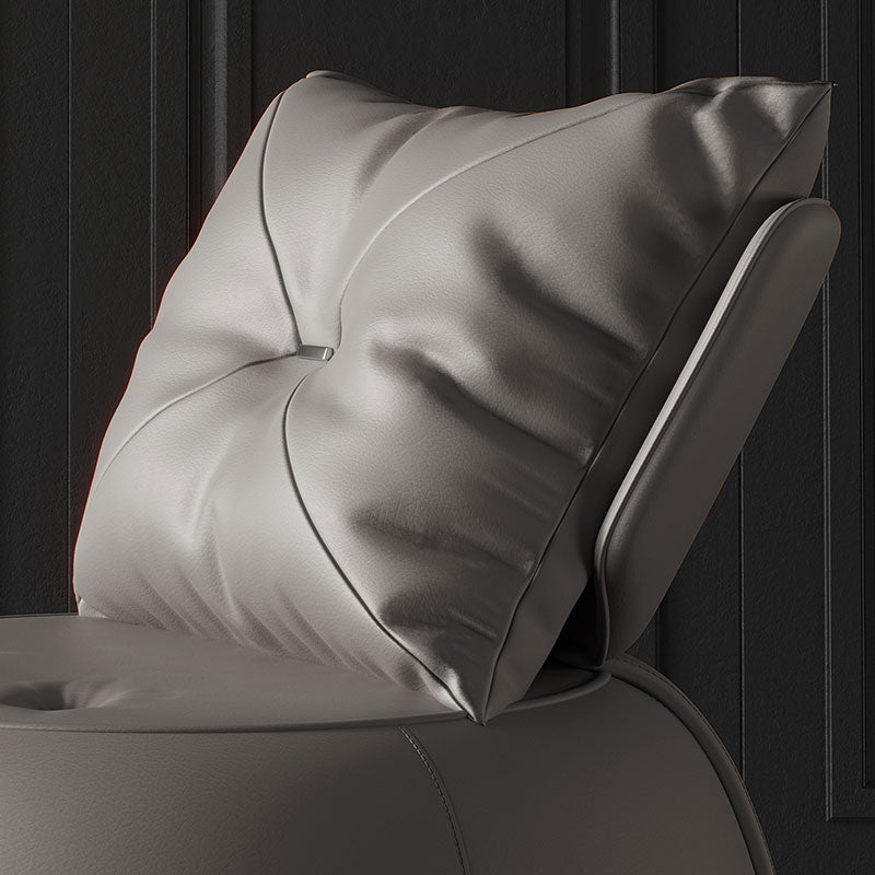 Faux Leather Chair 29.9" L x29.9 W x29.9" H Armless Chair for Living Room