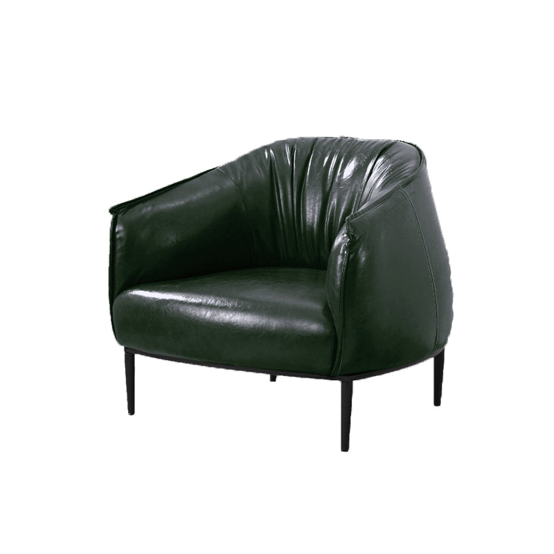 Faux Leather Chair32.6" L x 31.8" W x 29.9" H Arms Included Chair for Bedroom