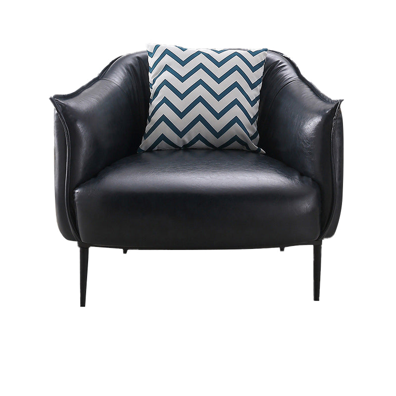 Faux Leather Chair32.6" L x 31.8" W x 29.9" H Arms Included Chair for Bedroom