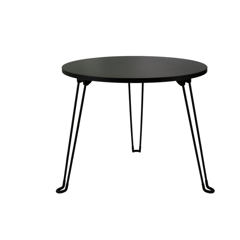 8.6"/12.9"/16.5" Tall Modern 3 Leg Ironcraft Wood Round Top Coffee Table
